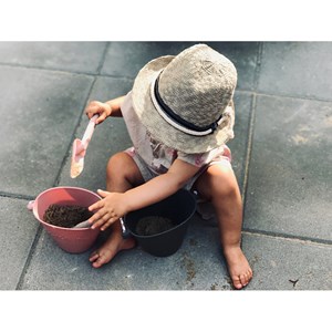 Seau de plage en silicone souple ro