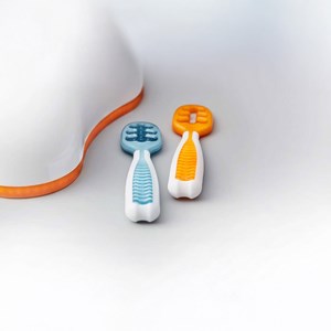 Lot de 2 pré-cuillères bleu et oran