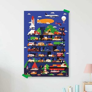 Poster géant 44 stickers vroum !