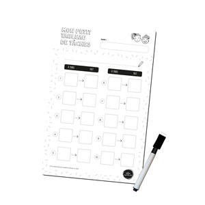 Tableau routine et tâches - 10 étapes