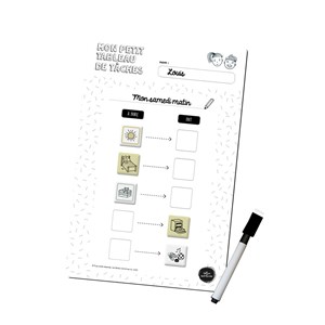 Tableau routine et tâches - 5 étapes