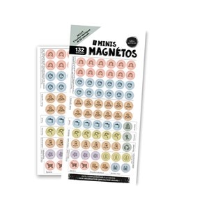 Pictogrammes magnétiques - 132 magnets