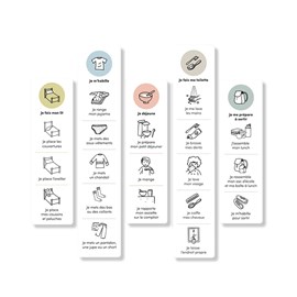 Autocollants – ma routine du matin