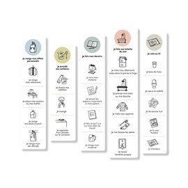 Autocollants – ma routine du soir