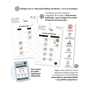 Autocollants – ma routine du soir