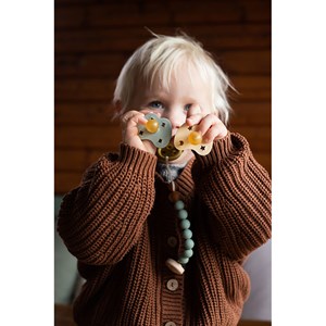 Attache tétine en caoutchouc 100% n