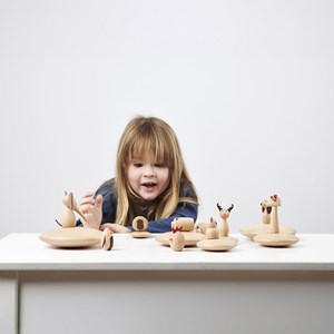 Set de 10 animaux en bois