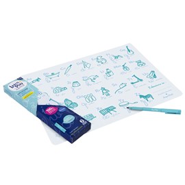 Set en silicone à colorier réversib