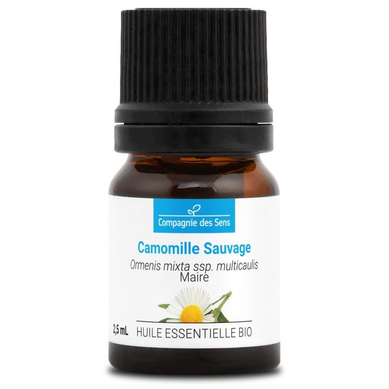 Camomille sauvage - huile essentielle bio - 2.5ml garantie chromacert® - chémoty