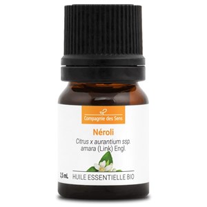 Néroli (citrus aurantium) - huile essentielle bio - 2.5ml garantie chromacert® -