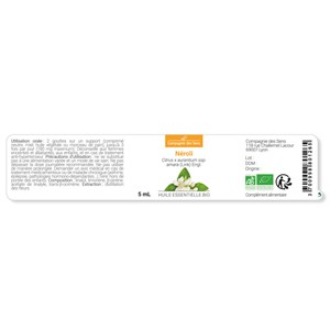 Néroli (citrus aurantium) - huile essentielle bio - 2.5ml garantie chromacert® -
