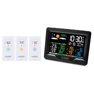 Station météo 3 capteurs noire