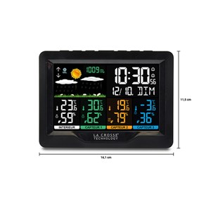 Station météo 3 capteurs noire