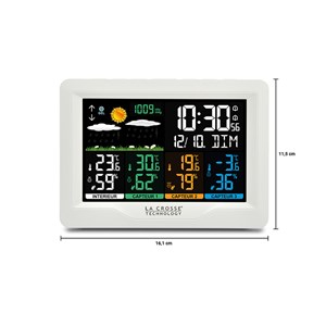 Station météo 3 capteurs blanche