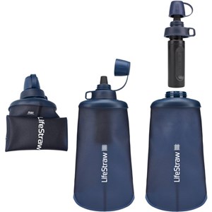Filtre et gourde lifestraw flex basic peak series 650 ml bleu