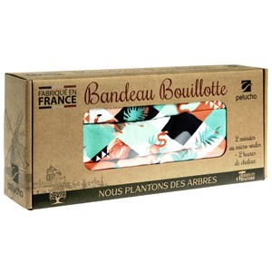 Bouillotte tour de cou géométrique