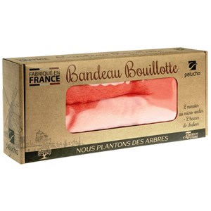 Bouillotte tour de cou corail