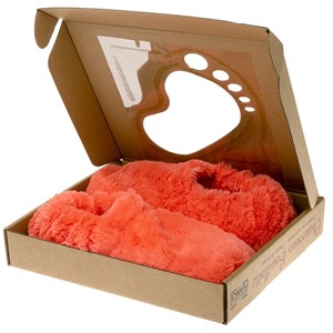 Chaussons chauffants corail