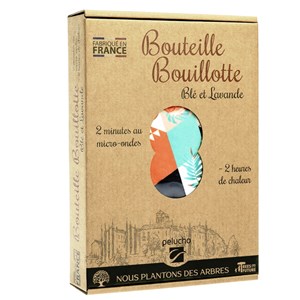 Bouillotte micro-ondes géométrique