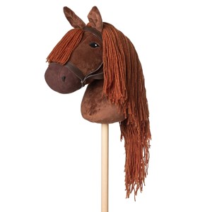 Tête de cheval brun à chevaucher