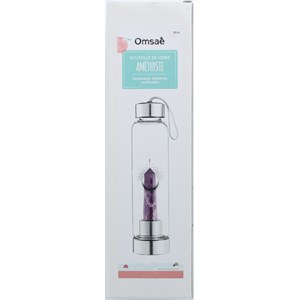 Bouteille en verre pointe améthyste