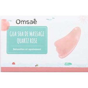 Gua sha palme en quartz rose