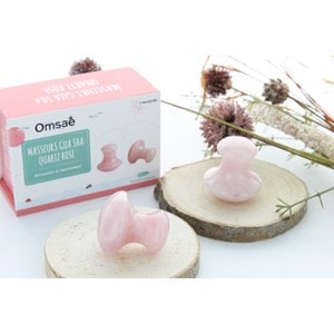 Coffret masseurs gua sha quartz rose