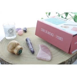 Coffret massage corps pierre naturelle