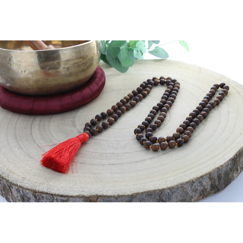 Mala en bois de rose 108 perles