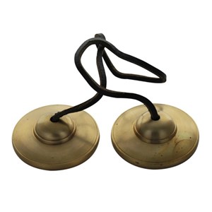 Cymbale tibétaine en bronze grand modèle