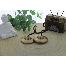 Cymbale tibétaine en bronze petit modèle
