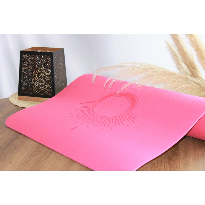 Omsaé - Tapis de yoga en tpe fuschia