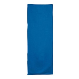 Serviette de yoga anti-dérapante bleue