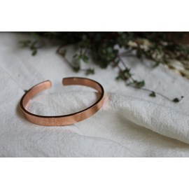 Bracelet cuivre forme jonc plat