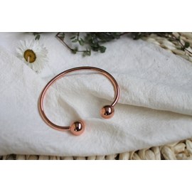 Bracelet cuivre aimants jonc rond