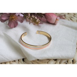 Bracelet cuivre aimants jonc 3 métaux