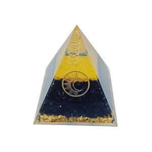 Pyramide orgonite onyx lune