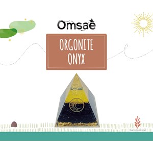 Pyramide orgonite onyx lune