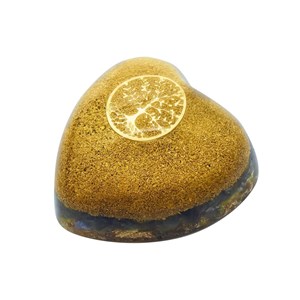 Coeur orgonite labradorite arbre de vie
