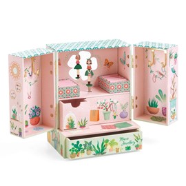 Boîte à bijoux musicale jardin