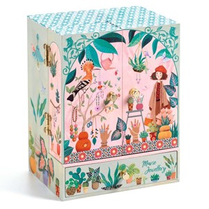 Boîte à bijoux musicale jardin