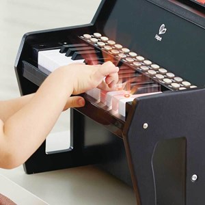 Piano droit interactif noir