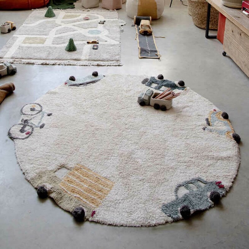 Le tapis circulaire jute naturel 120 cm de diamètre, Simons Maison