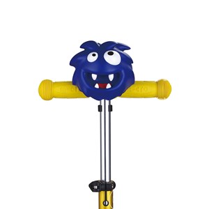 Tête de trottinette monstre bleu