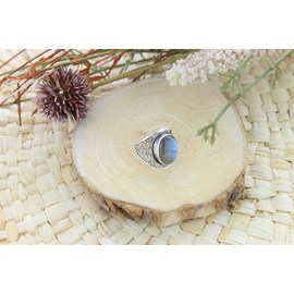 Bague labradorite argent 925 kanti t54