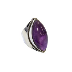 Bague améthyste argent 925 méthystos t52