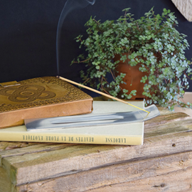 Porte-encens bâton métal classique 24 cm