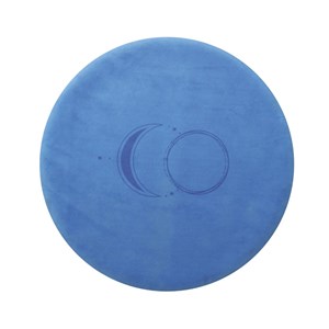 Tapis de méditation rond bleu