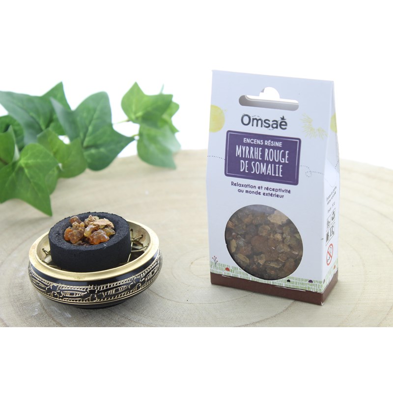 Encens résine grain myrrhe rouge somalie