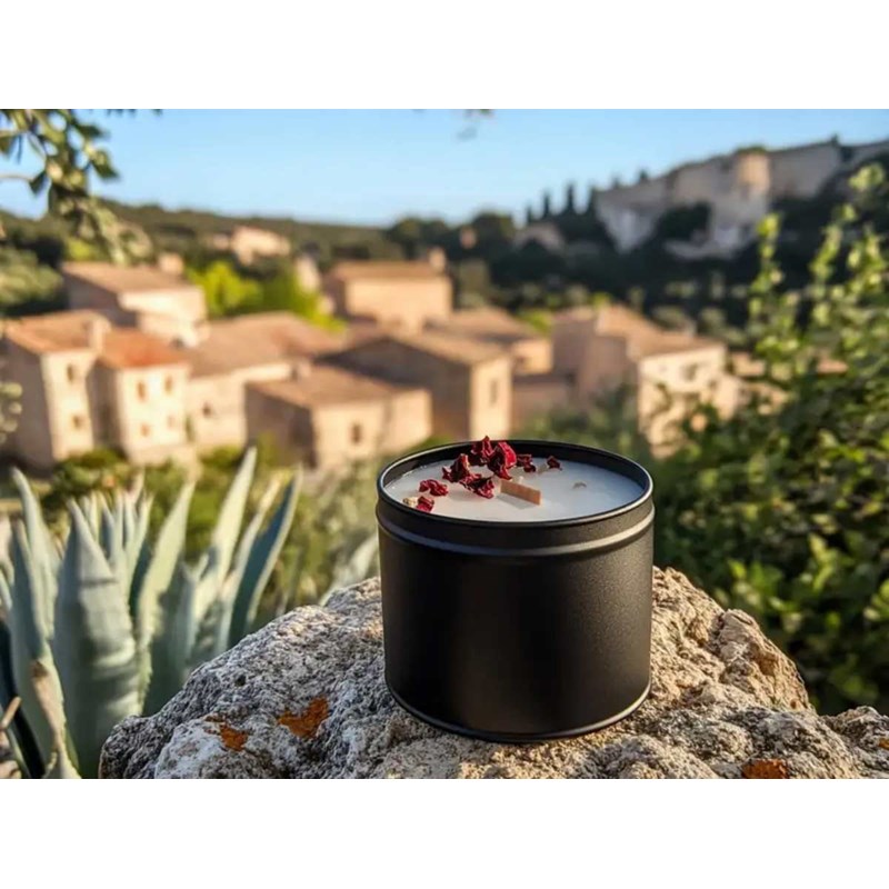 Bougie qui devient plante fleur oranger